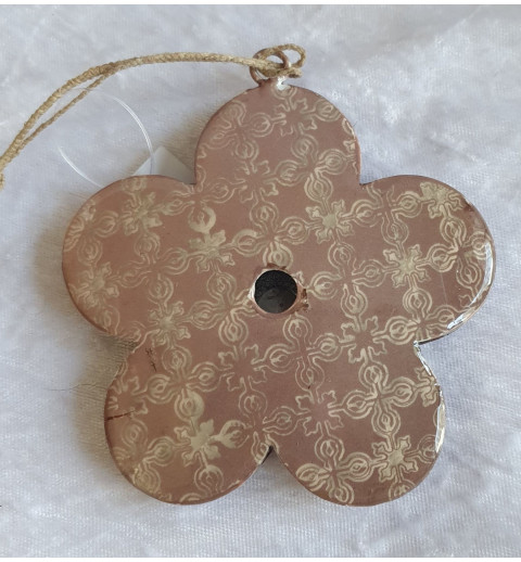 Blume mauve Metall