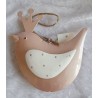 Vogel Metall rosa