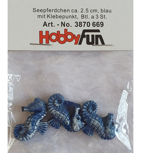 Seepferdchen blau