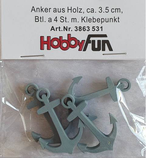 Anker Holz hellblau