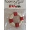 Rettungsring Holz rot