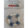 Rettungsring Holz blau