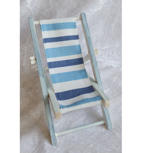 Liegestuhl blau