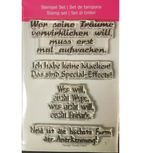 Clear-Stamps Sprüche Weisheit 5