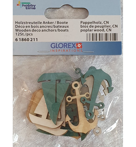 Boot/Anker Streuteile Holz
