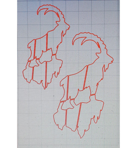 Schablone Steinbock