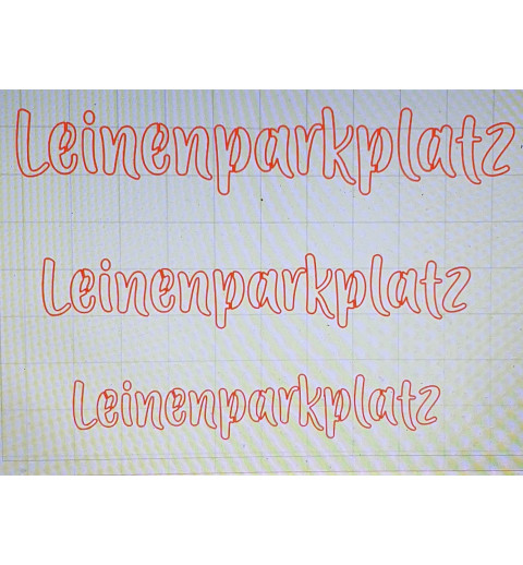 Schablone Leinenparkplatz