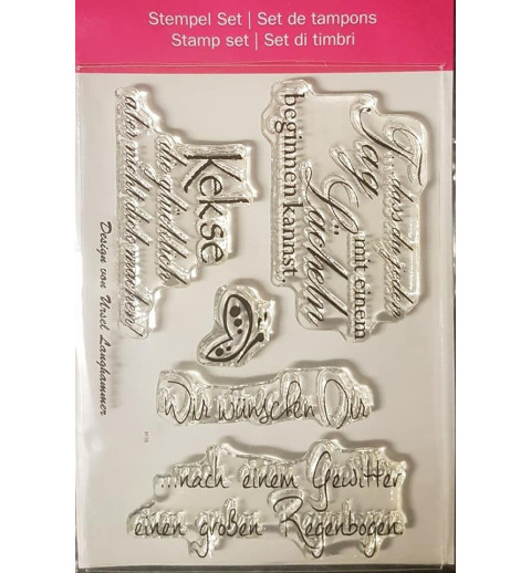 Clear-Stamps Sprüche mit Wünschen