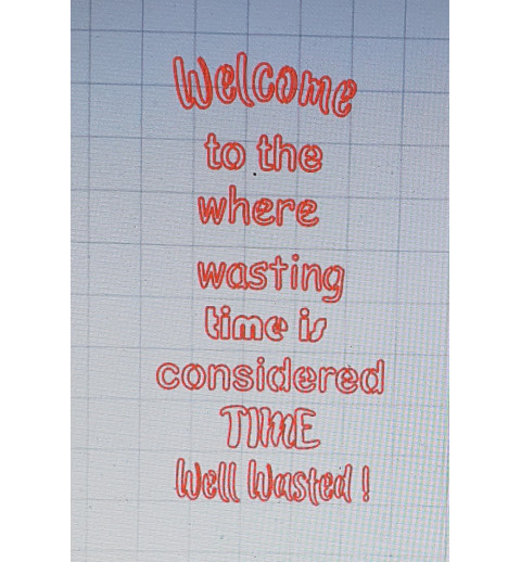 Schablone Welcome to the...