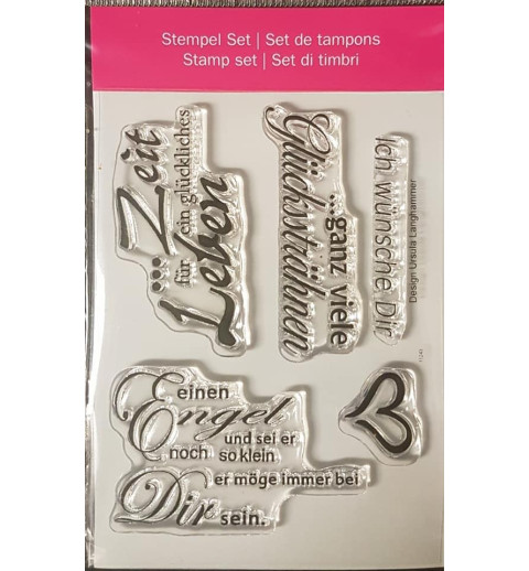 Clear-Stamps Sprüche mit Glück