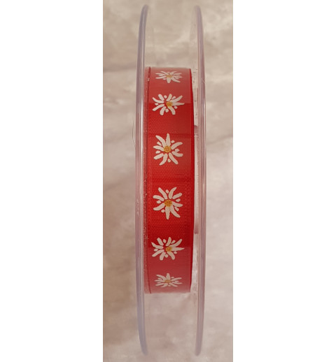Dekoband Edelweiss rot