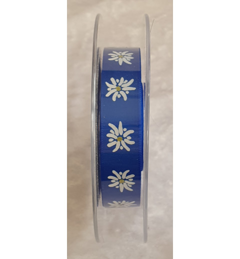 Dekoband Edelweiss blau