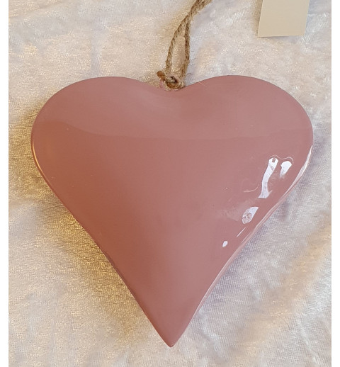 Herz Metall rosa