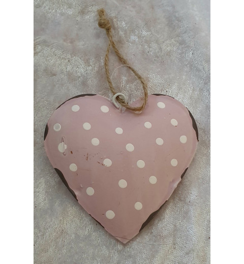 Metall Herz rosa
