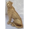 Gepard Polyresin goldfarbig
