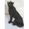 Gepard Polyresin schwarz