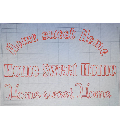 Schablone Home sweet Home