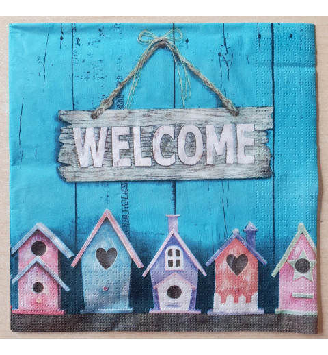 Servietten Welcome