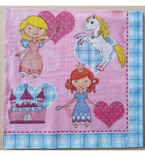 Servietten Prinzessin/Einhorn