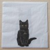 Servietten schwarze Katze
