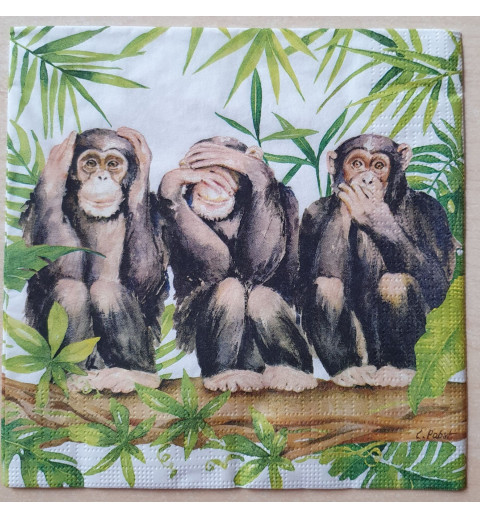 Servietten Schimpansen