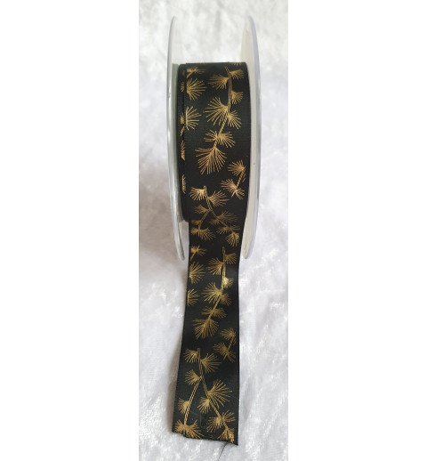 Dekoband schwarz/gold