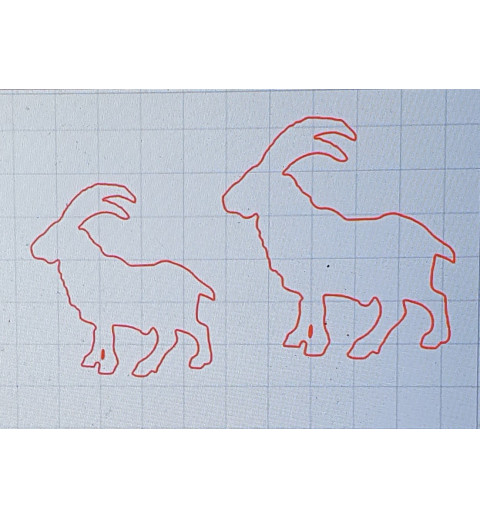 Schablone Steinbock