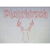 Schablone Platzhirsch
