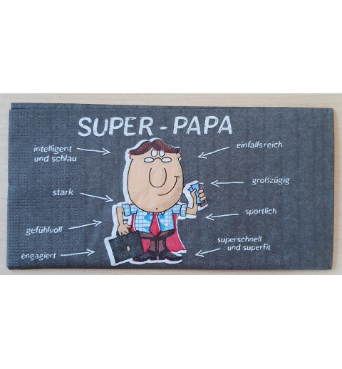 Servietten Super Papa