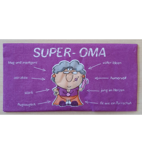 Servietten Super Oma