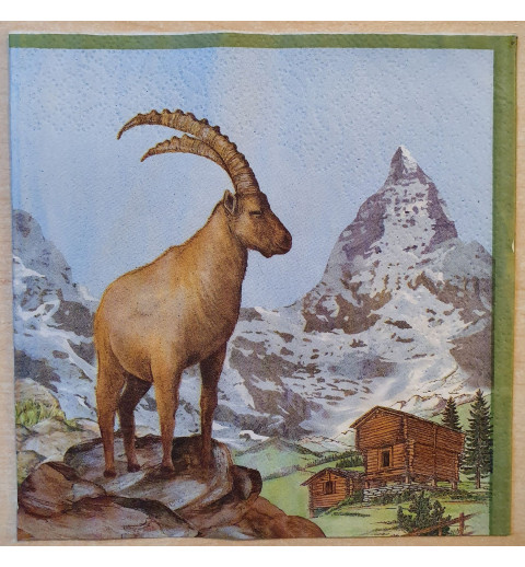 Servietten Steinbock/Gams