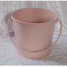 Metall Eimer rosa