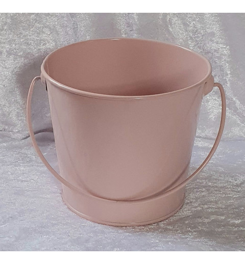 Metall Eimer rosa