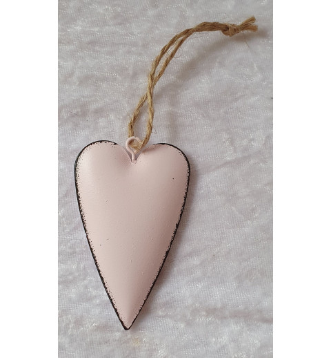 Metall Herz rosa