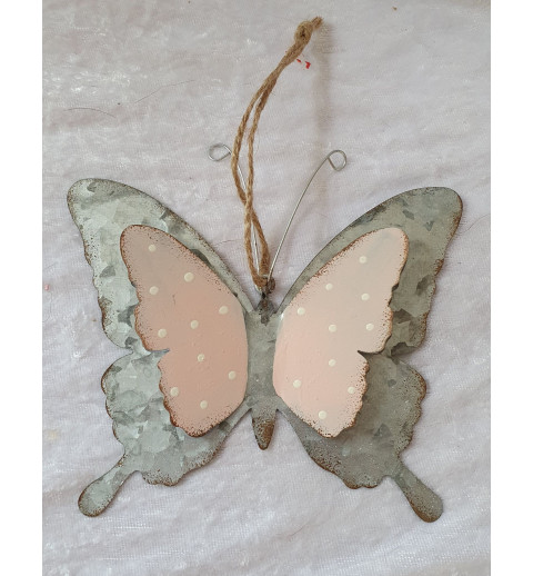 Metall Schmetterling rosa