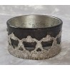 Teelicht Glas schwarz