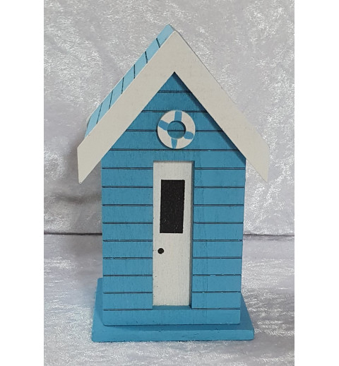 Holzhaus blau
