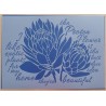 Schablone Blume