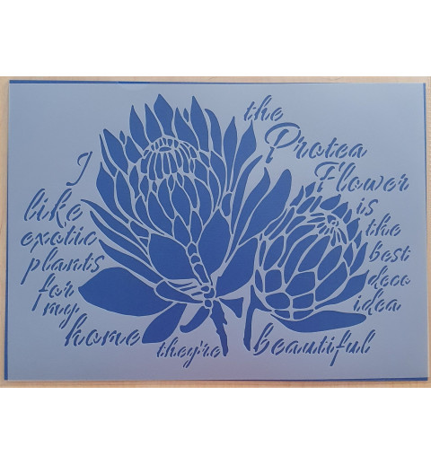 Schablone Blume