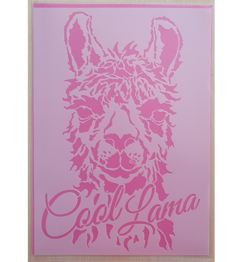 Schablone Lama