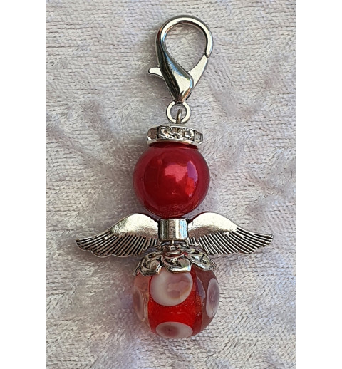 Glas Engel rot