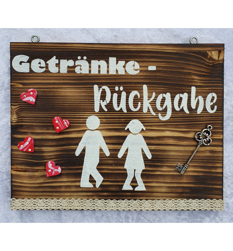 Schild Getränke-Rückgabe