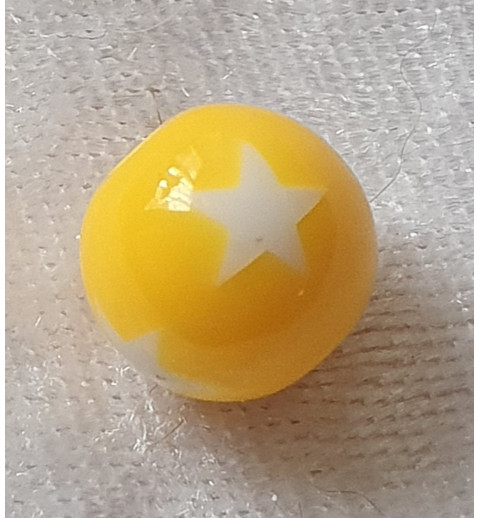 Kunststoffperlen Sterne gelb
