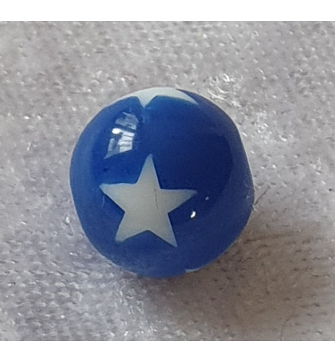 Kunststoffperlen Sterne blau