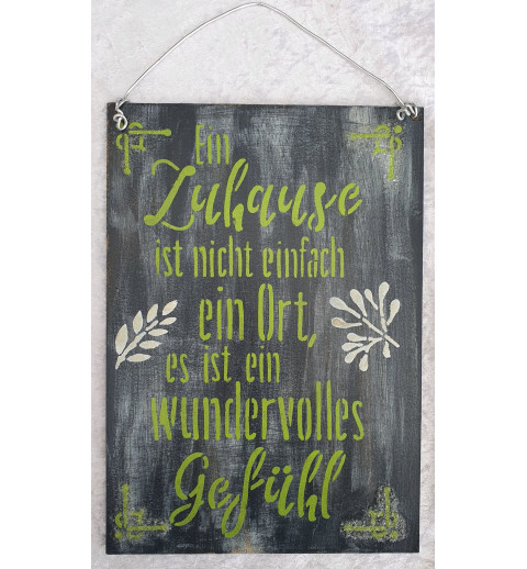 Schild Ein Zuhause...
