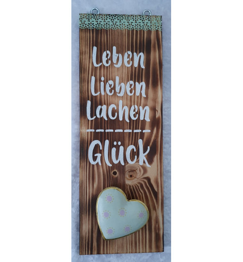 Schild Leben, Lieben....