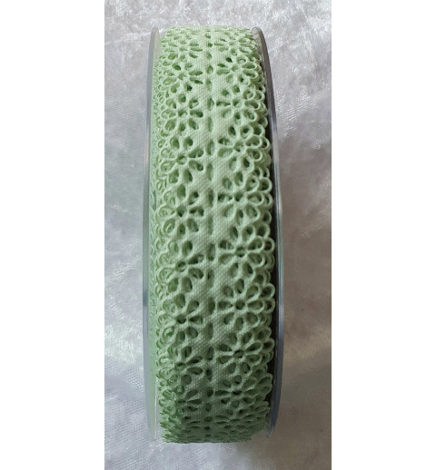 Dekoband Blumen mint