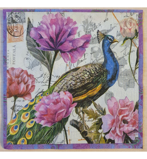 Serviette Pfau