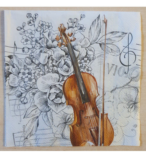 Serviette Geige