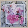 Serviette Orchideen